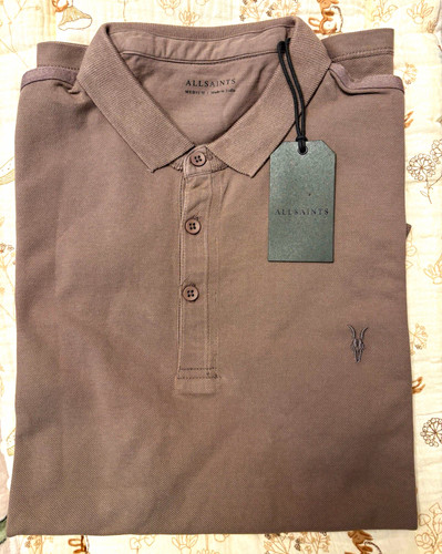Allsaints men beige polo - men's,