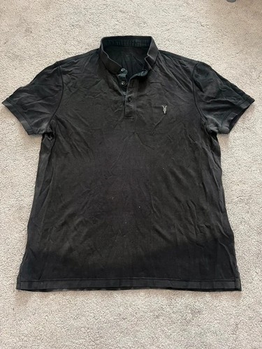 Men black allsaints polo - black,