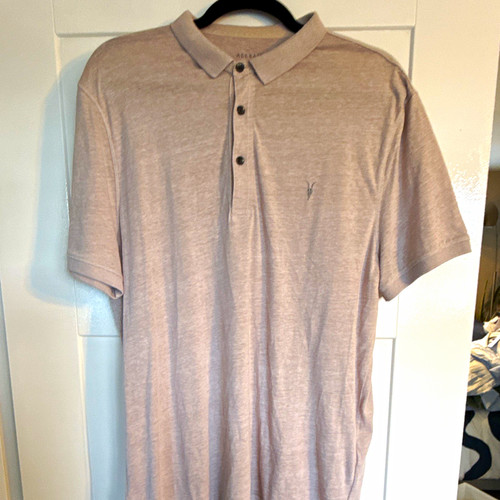 Allsaints grey men polo - men’s,