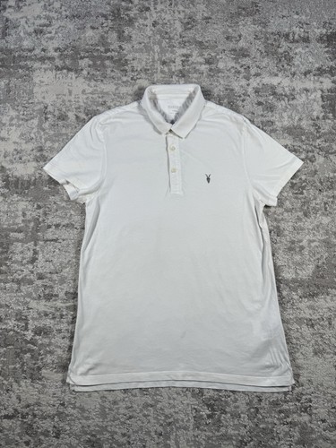 Allsaints men white polo - allsaints, men’s