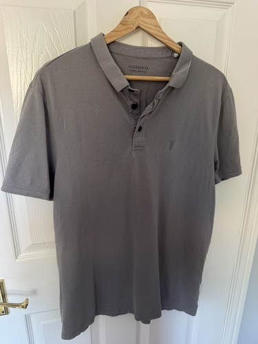 Men allsaints grey polo - allsaints,