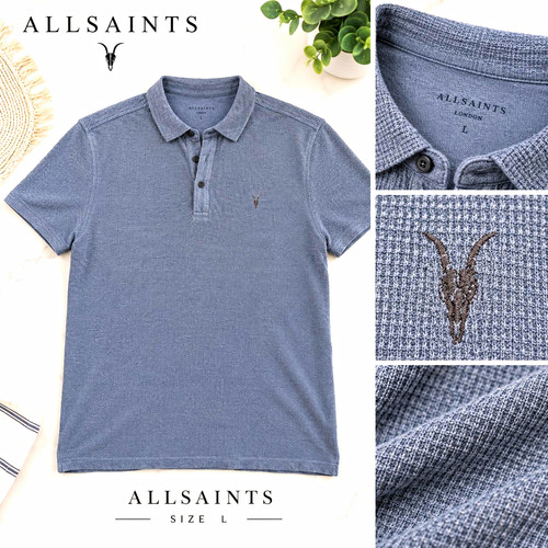 Allsaints mens polo - polo, shirt