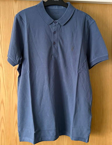 Allsaints men blue cotton - allsaints, men’s
