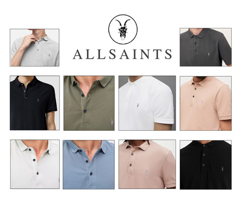 Allsaints mens form - mens, polo