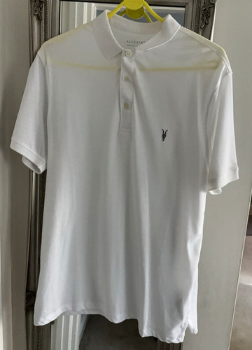 Allsaints men white polo - men's,