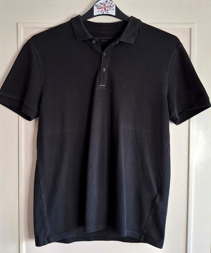 Allsaints black polo shirt - polo,