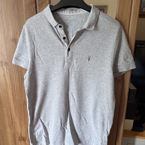 All saints polo shirt grey - all,