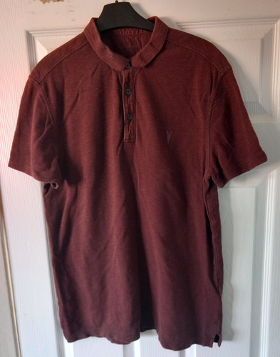 All saints maroon red collared - maroon,